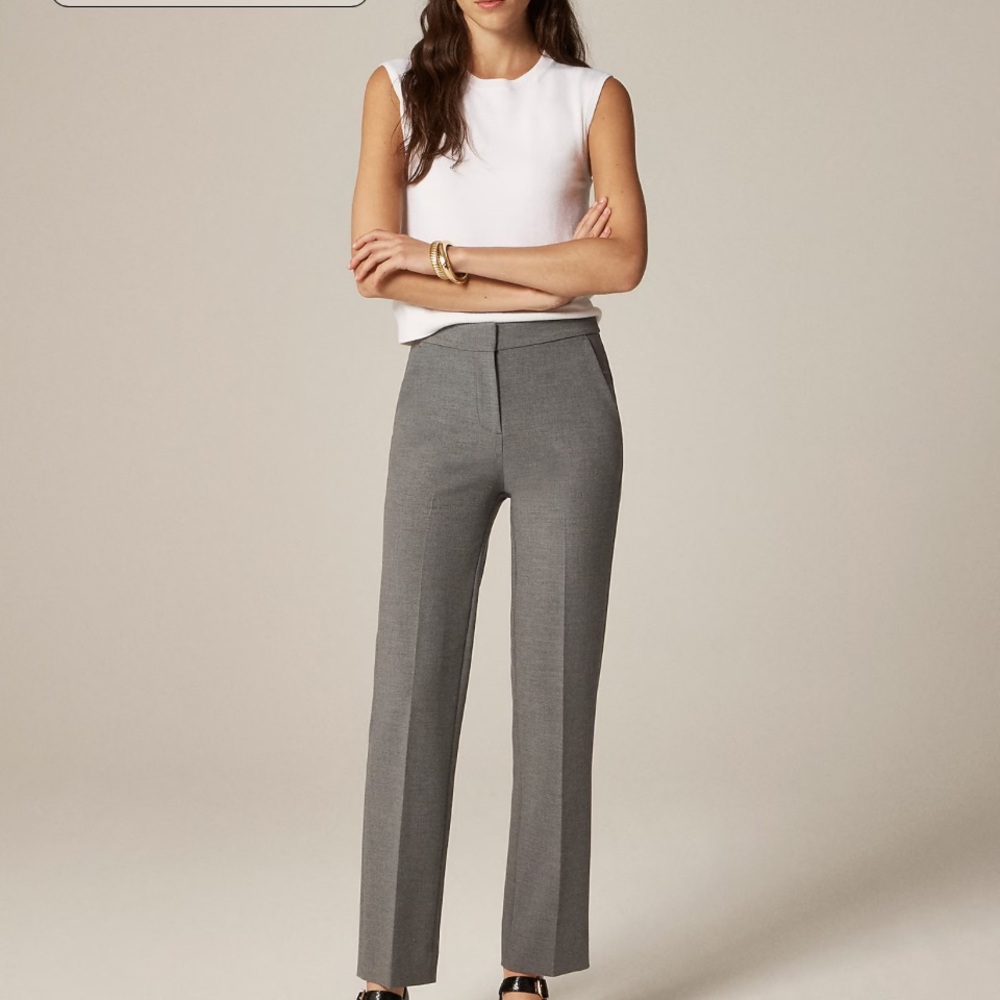 J. Crew Women’s Slim Straight Grey Dress Pants